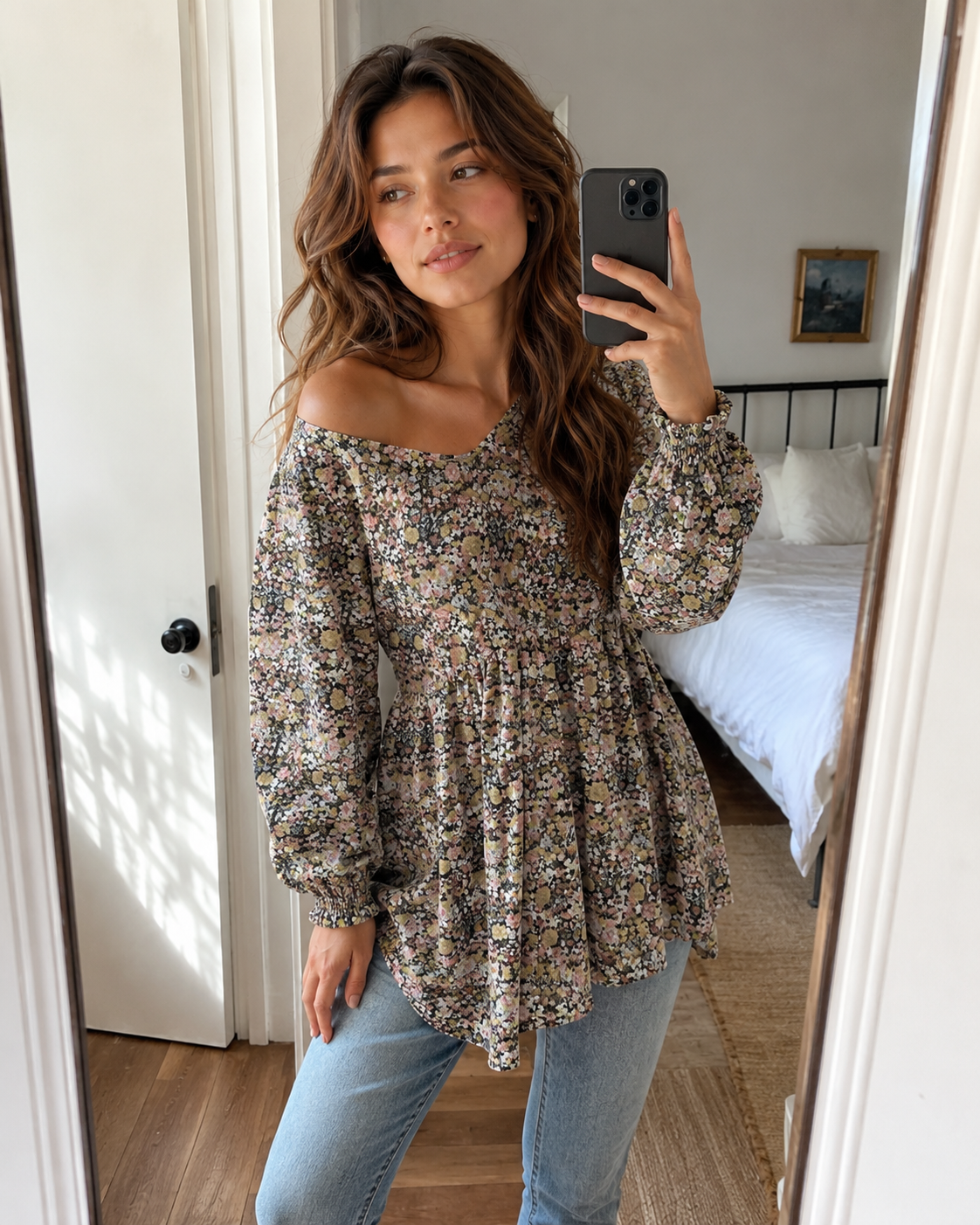 Floral Babydoll Top - No.1 flower lifestyle