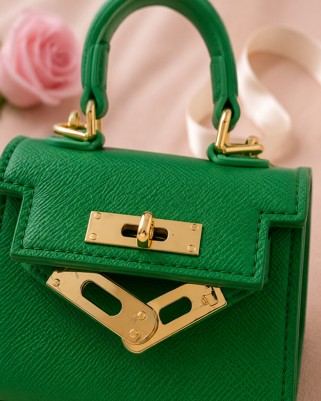 Mini One Shoulder Handbag - detail closeup